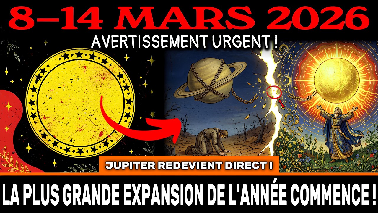 SACHEZ-LE AVANT DEMAIN ! Semaine 8-14 mars – JUPITER redevient DIRECT et apporte l'EXPANSION !