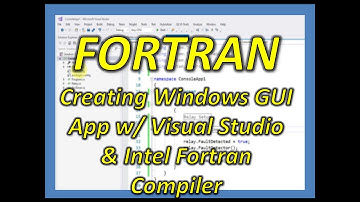 Fortran: Creating a Windows GUI App w/ Visual Studio and Intel Fortran Compiler