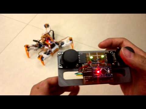 remote control with IR detector (quadruped, quad robot)