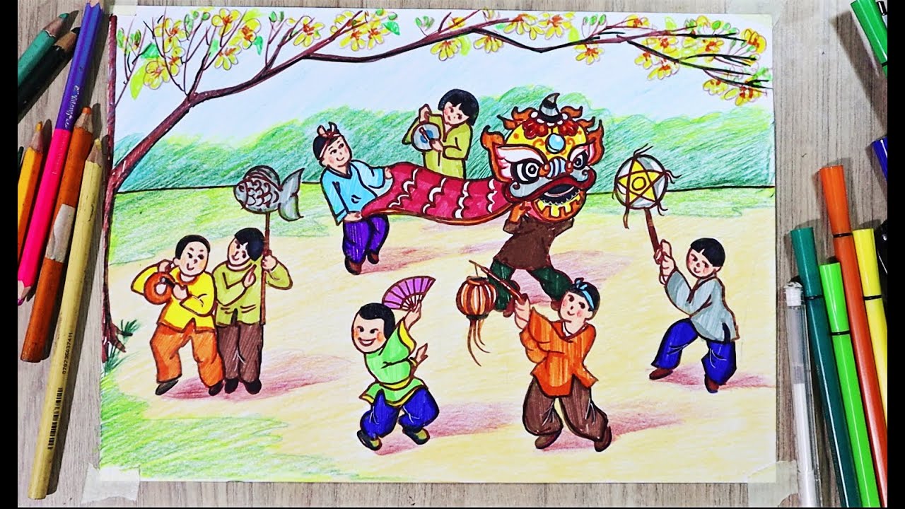 Top với hơn 297 múa lân vẽ không thể bỏ qua - thtantai2.edu.vn