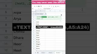 Textjoin formula | New formula #excel #exceltutorial #short #shortvideo #trending