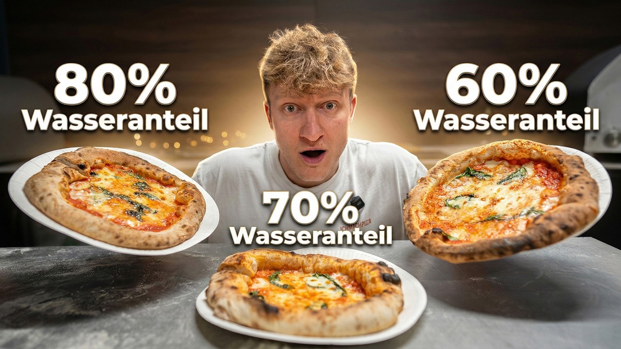 Pizza mit 60%, 70% oder 80% HYDRATION - Was ist besser?
