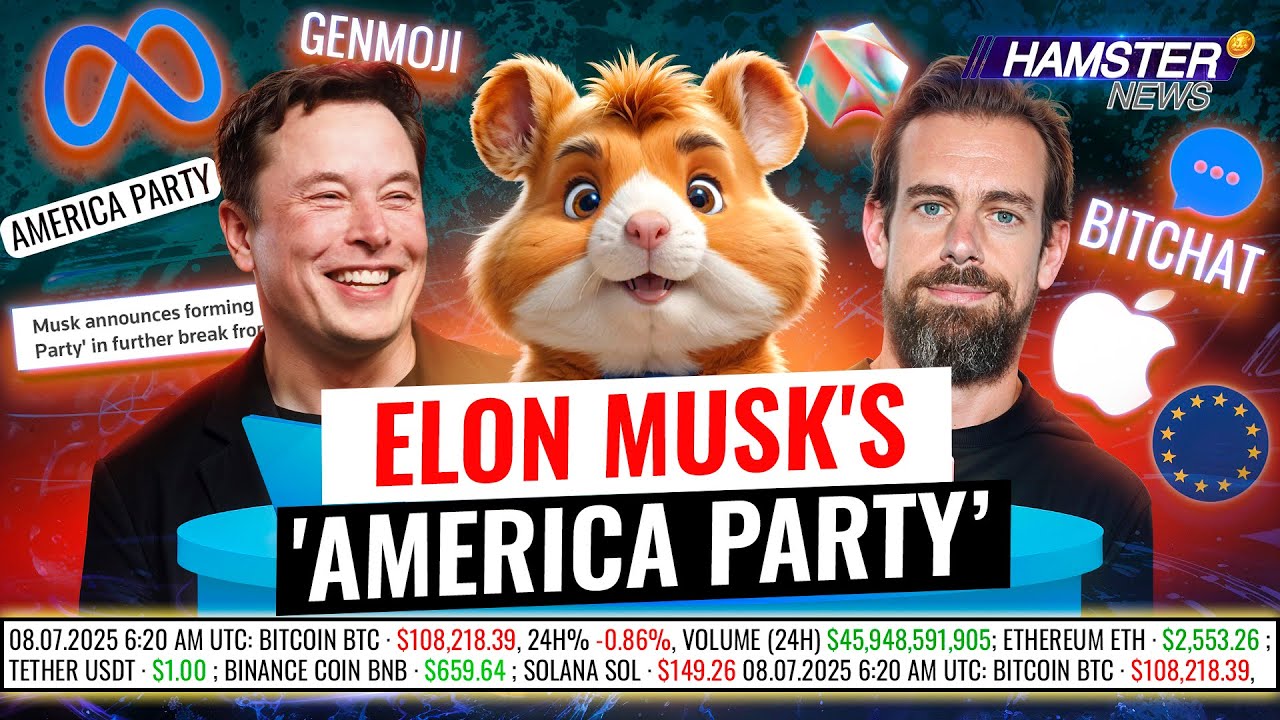 Джек Дорси запускает Bitchat, Apple оспаривает штраф ЕС, дело Tornado Cash завершено ⚡️ Hamster News