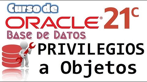 Oracle Base de Datos 21c desde cero para principiantes | PRIVILEGIOS DE OBJETOS (video 68)
