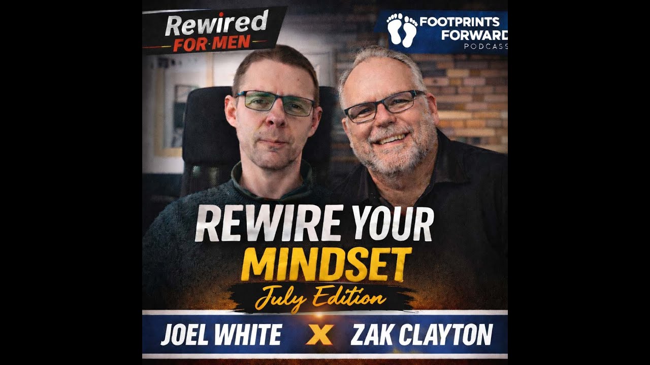 Rewired for Men Monthly Podcast | Footprints Forward with Joel White & Zak Clayton – July 2025