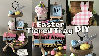 Easter DOLLAR TREE Tiered Tray Decor | Dollar Tree Easter DIY's