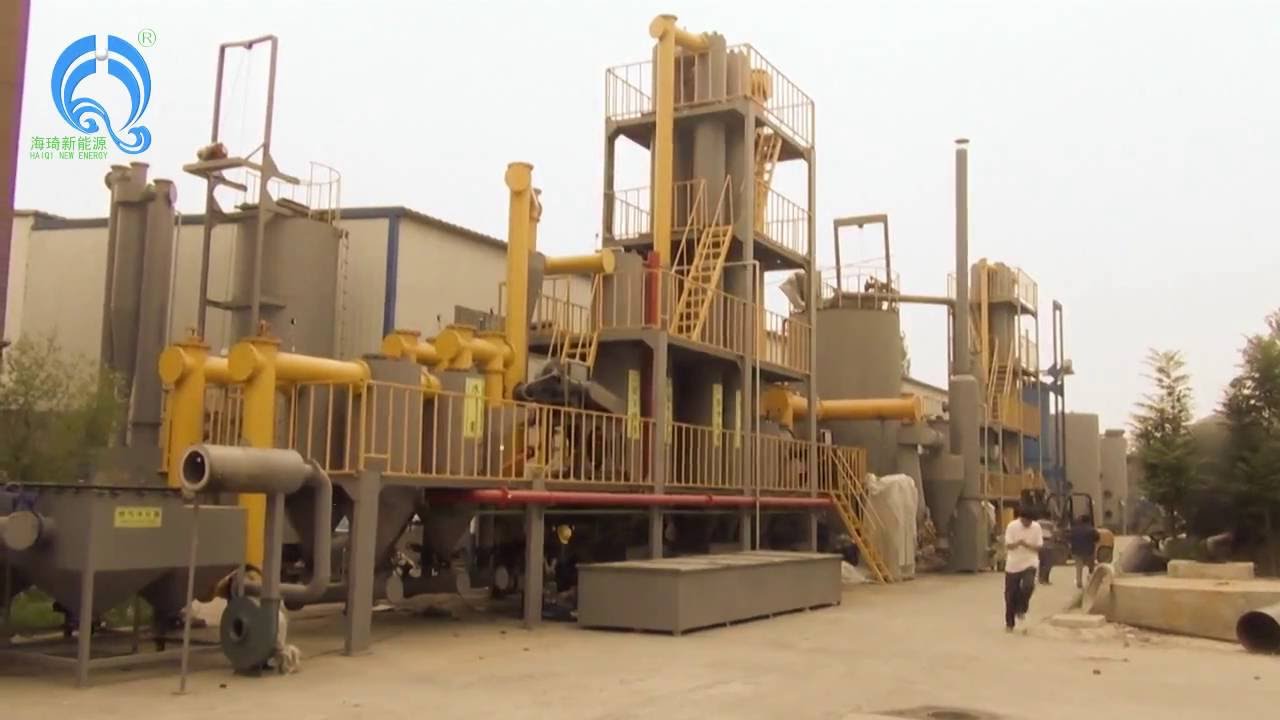 MSW pyrolysis gasification power plant, 100KW-2MW Plastic waste gasification for electric power