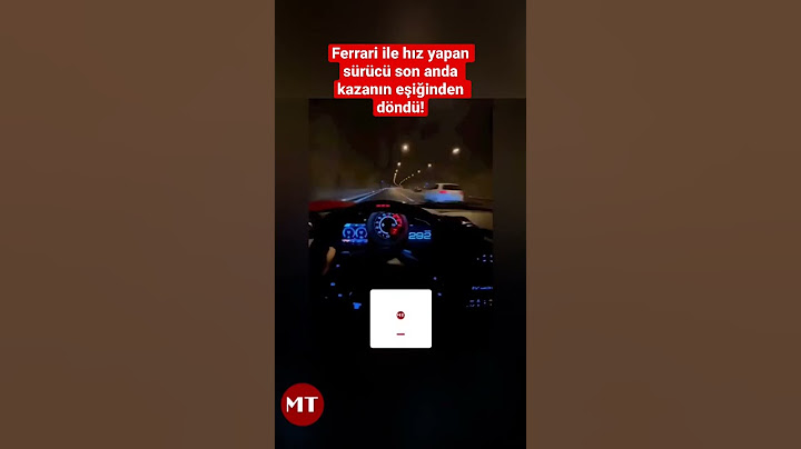 Ferrari ile hız yapan sürücü son anda kazanın eşiğinden döndü! #ferrari #otomotif #haber #shorts