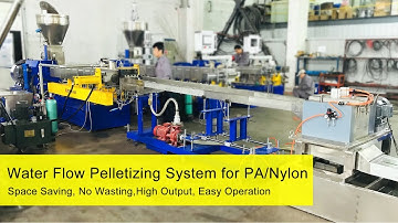 New Design PA Nylon Compounding Twin Screw Extruder with Water Flow Pelletizing System