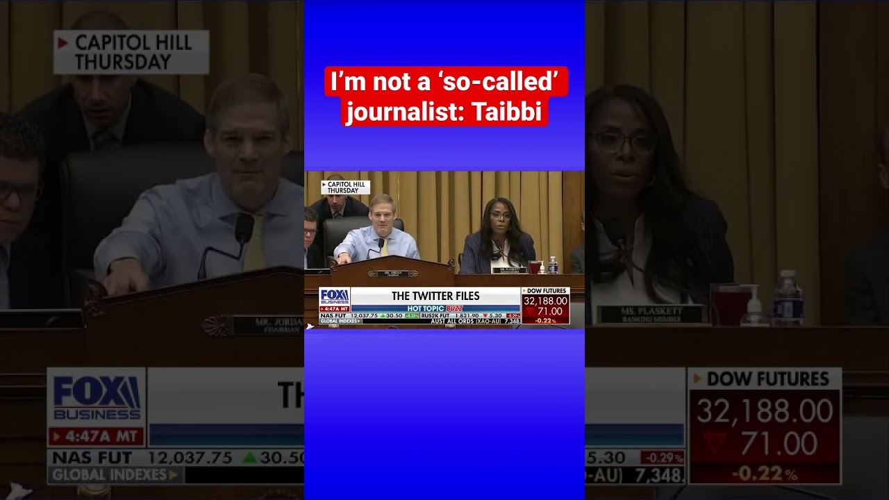 Matt Taibbi of Twitter Files spars with Democratic lawmakers in fiery hearing #shorts