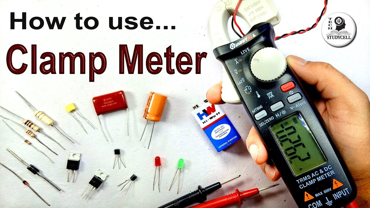 How to Use Clamp Meter to measure Voltage Amps Frequency Resistance