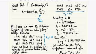 screencast - M352 conf int diff of means notmal