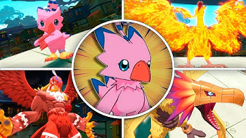 Piyomon & Digivolutions – Unique Skills Showcase  | Digimon Story Time Stranger