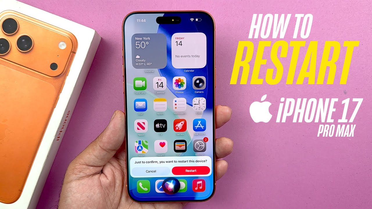 iPhone 17/Pro/Max - How To Restart