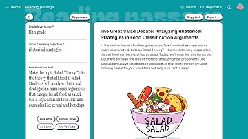 Padlet TA Reading Passage Generator
