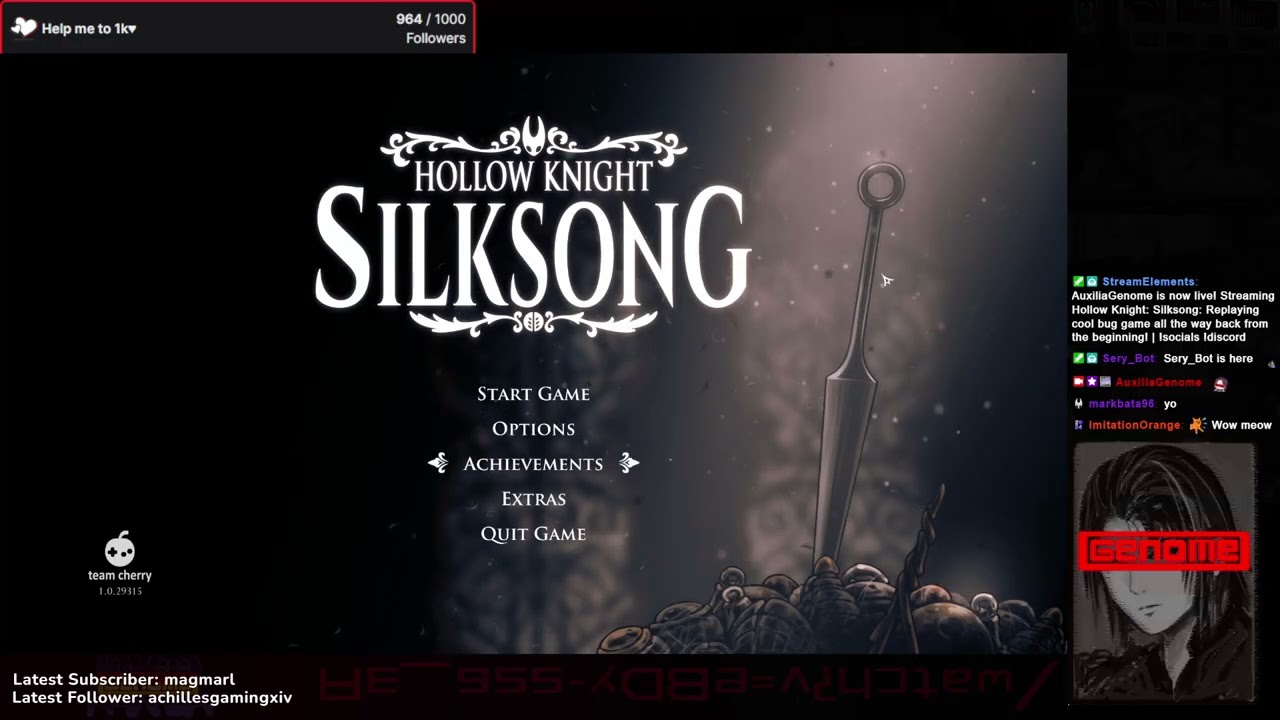 [SILKSONG] Replaying cool bug game all the way back from the beginning!