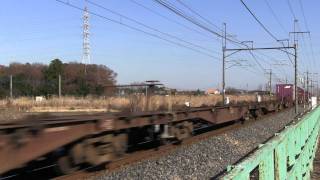 2011.12.13 EF66-131牽引、3078レ。