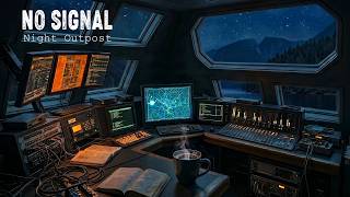 NO SIGNAL | Silent Night at Isolated Outpost Ambience with Dark Ambient Music for Sleep, Focus
