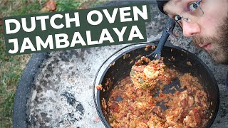 Dutch Oven Jambalaya (Campfire Cooking Recipe)