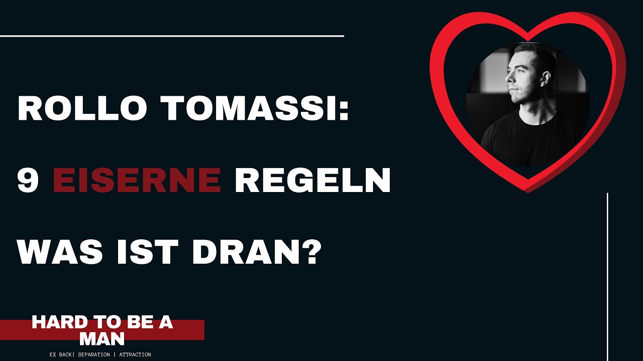 #mindset - 9 Eiserne Regeln von Rollo Tomassi für dich als Mann - Was ist dran?