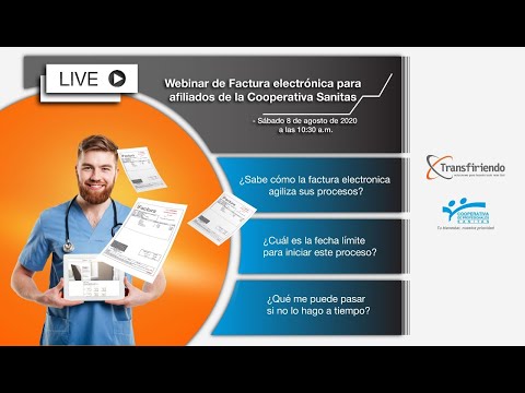 Webinar de Factura electrónica para afiliados de la Cooperativa Sanitas