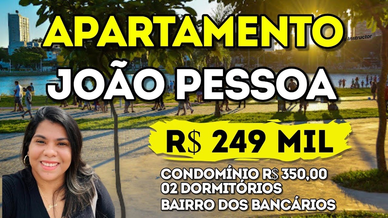 R$ 249 MIL - APARTAMENTO À VENDA NOS BANCÁRIOS EM JOÃO PESSOA 