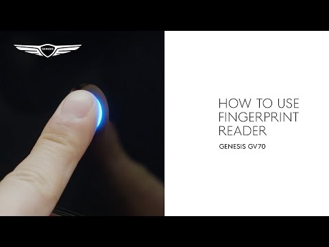 THE GENESIS GV70 | HOW TO - FINGERPRINT AUTHENTIFCATION SYSTEM