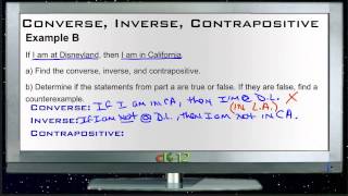 Converse, Inverse, Contrapositive: Examples (Basic Geometry Concepts)