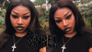 ﾟ Goth Makeup Tutorial Black Girls Alt Ahs Coven Inspired ﾟ