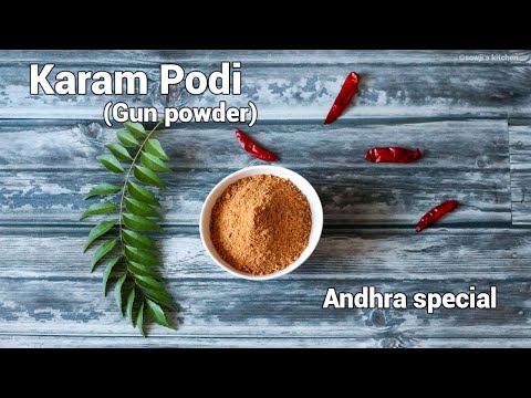 ANDHRA STYLE KARAM PODI | కారంపొడి |IDLI KARAM PODI | Sowji's Kitchen