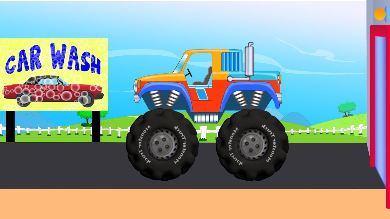 A Collection Of Fairy Tales For Kids Monster Truck car wash How