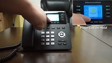 How to Place a Call on Hold on a Grandstream GRP2624 Desktop Phone hosted by Vistanet