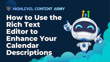 How to Use the Rich Text Editor to Enhance Your Calendar Descriptions