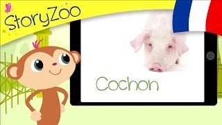 Farm animals • Childrens First Words • French