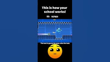 School Be Like meme | Geometry Dash #shorts