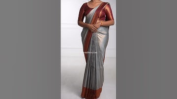 How to Drape Pre-Pleated Saree | SareePleatingAndDraping | SareeDraping | PrePleatingSaree #shorts