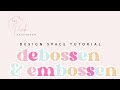 Cricut Design Space Tutorial debossen en embossen met de Cricut Maker