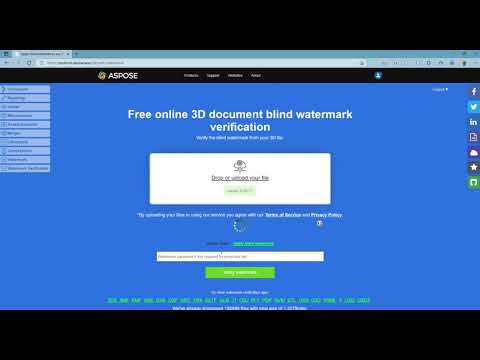 Verify blind watermark from 3D file
