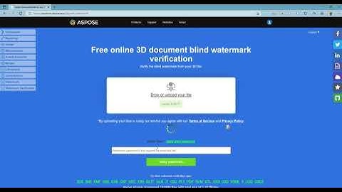 Verify blind watermark from 3D file