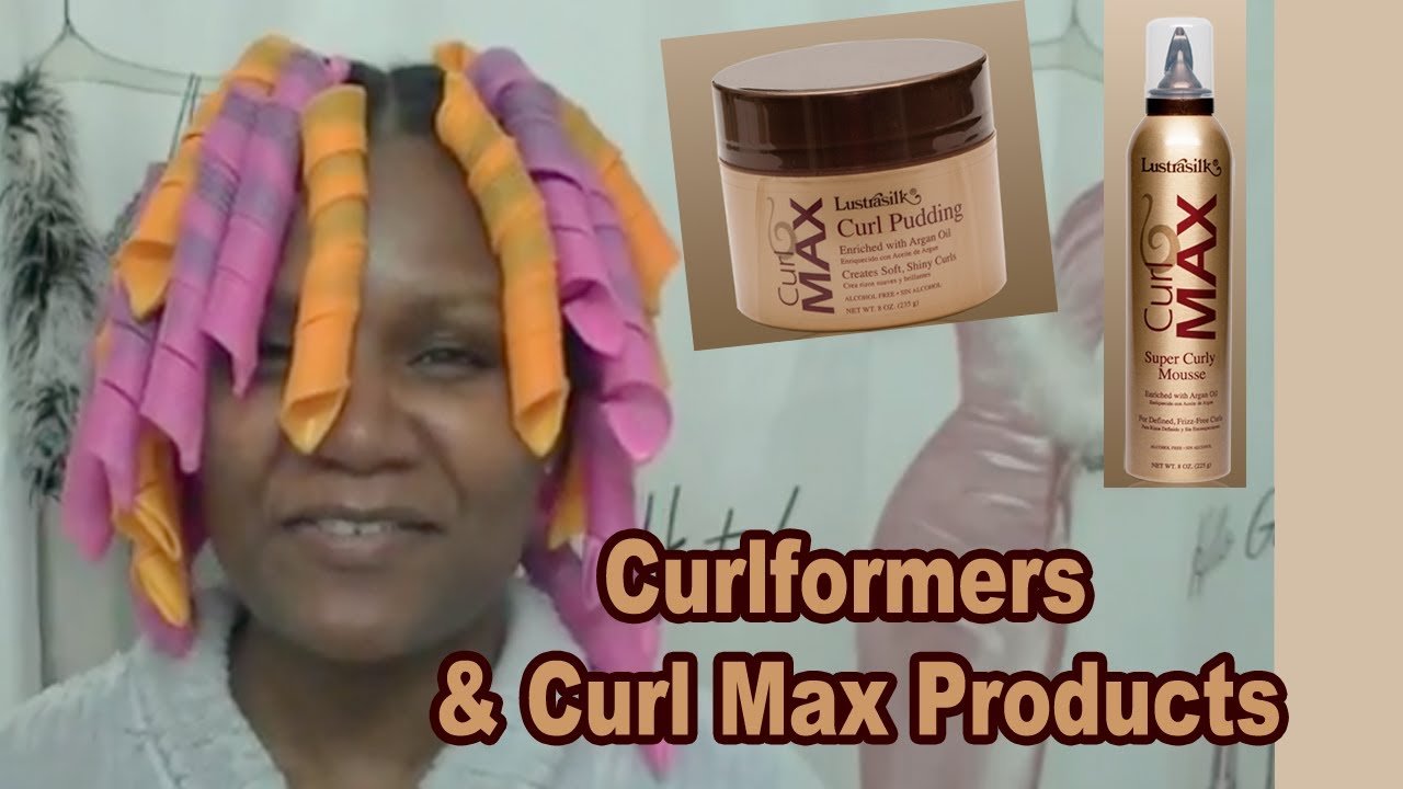 Curlformers On Natural Hair Using Lustrasilk Curl Pudding Super