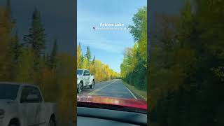 autumn scenic drive in Canada