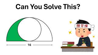 Only a Genius Can Solve This Semicircle Puzzle!