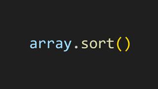 Famous Sorting Arrays In JS Wealth
