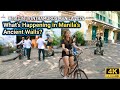 Exploring manilas ancient walls  walking tour in intramuros manila 2024 on renovation philippines