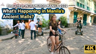 Exploring Manila's Ancient Walls | Walking Tour in Intramuros Manila 2024 on renovation Philippines