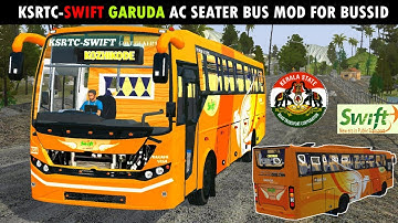 KSRTC-SWIFT GARUDA AC SEATER BUS MOD FOR BUSSID || PRAKASH VEGA BUS MOD #bussid