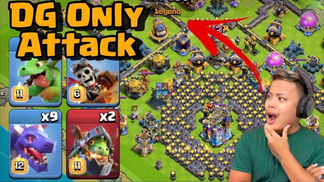 Legend League မှာ NAVI Star ရဲ့ Dragon Attack နဲ့တီးမယ်ဗျာ (Clash of Clans)