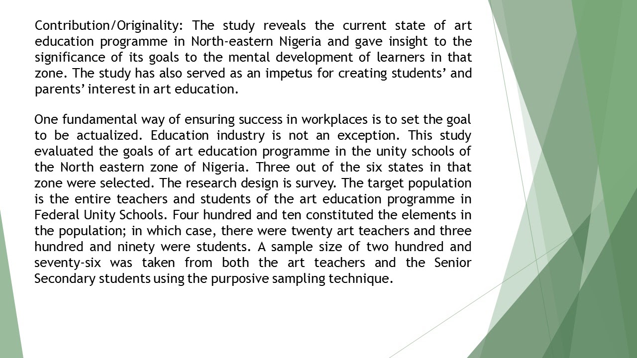 Goals Of Art Education Goals Of Art Education