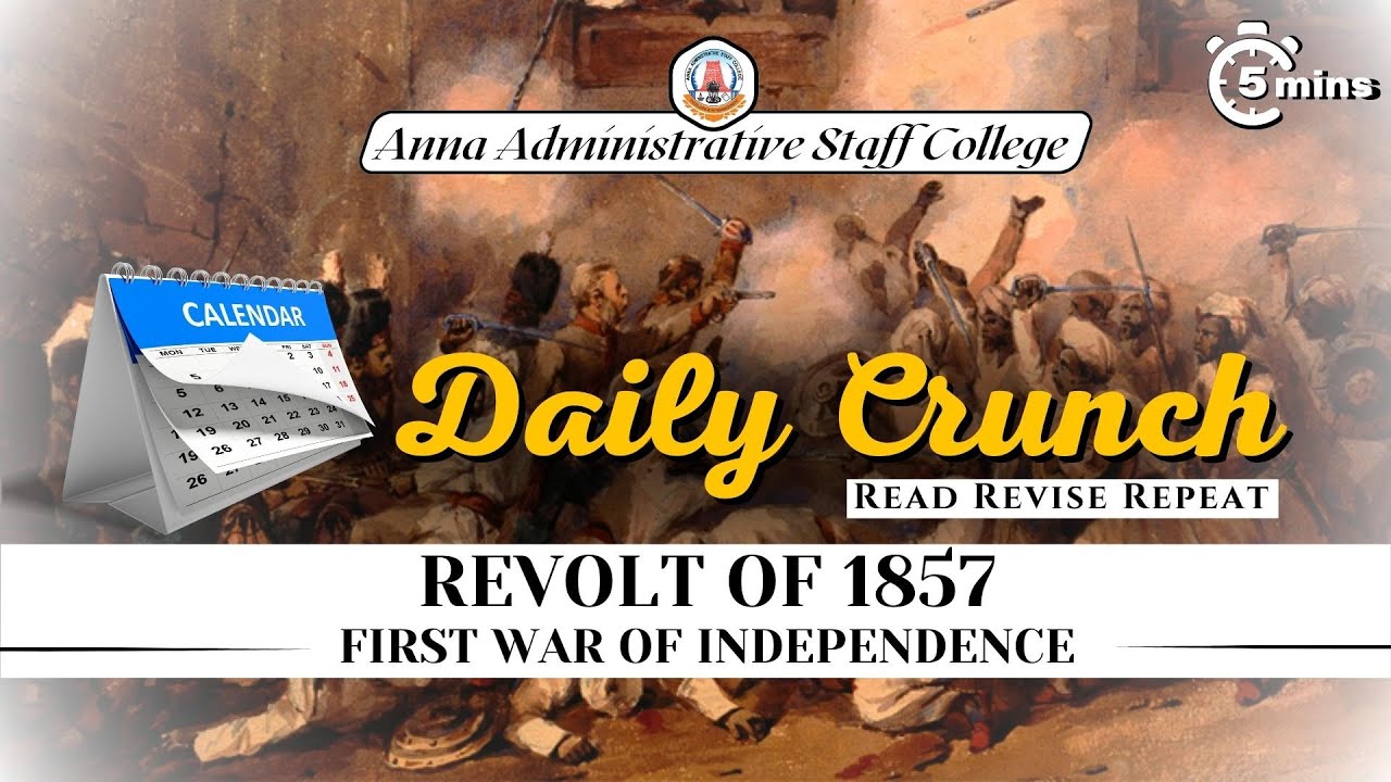 Revolt of 1857 | First War of Independence | 5 minutes | Daily Crunch | Read Revise Repeat