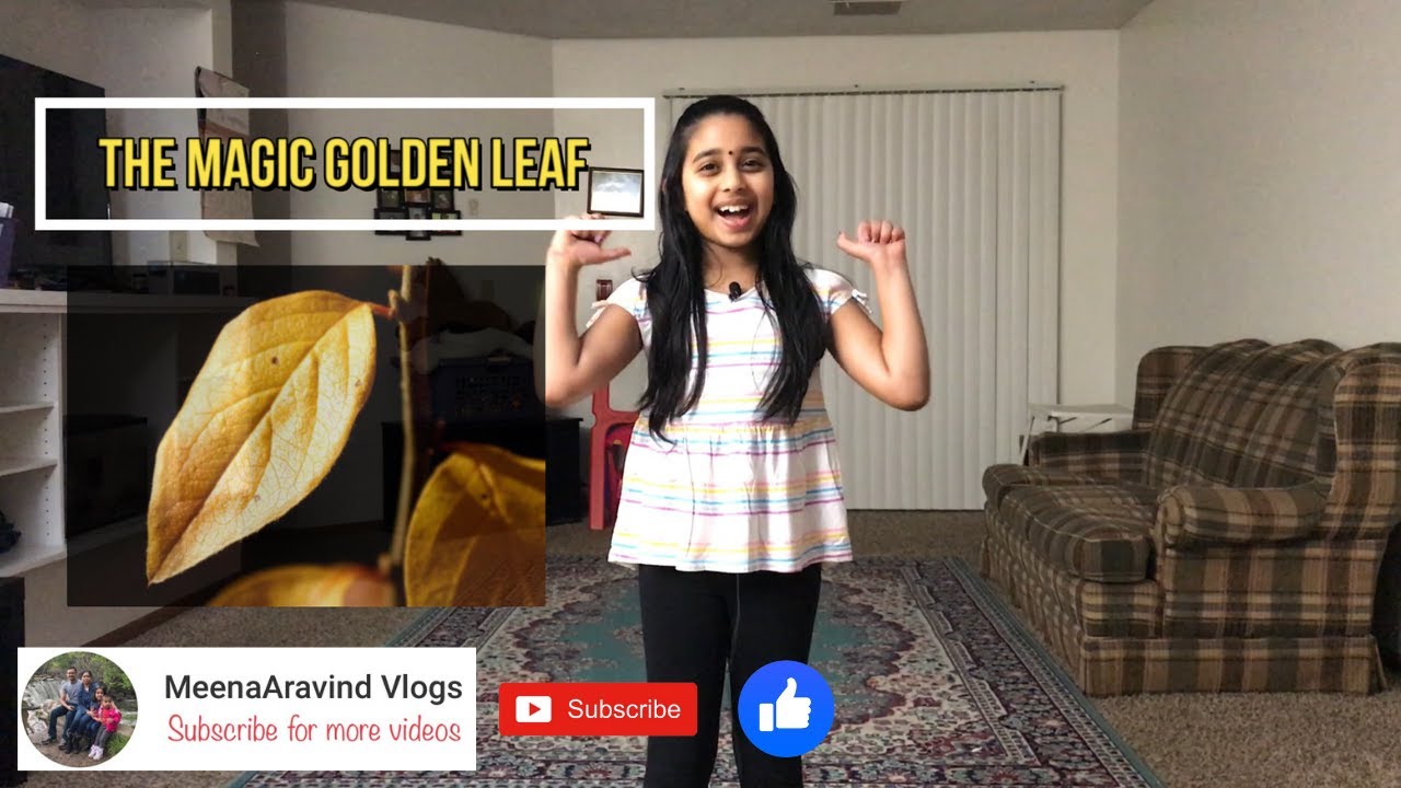 The magic golden leaf | Own story in English | MeenaAravind Vlogs